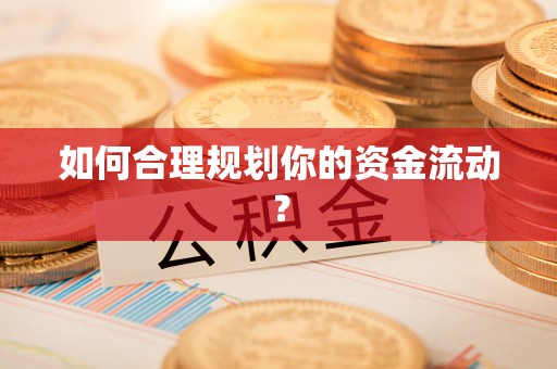 鸠江如何合理规划你的资金流动？