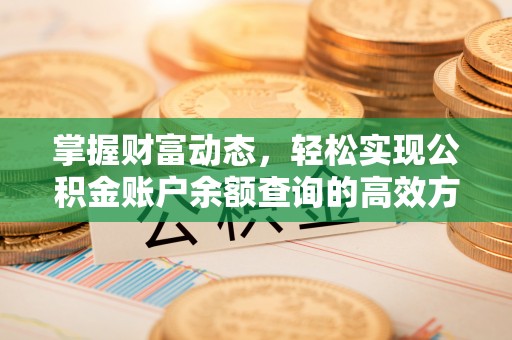 鸠江掌握财富动态，轻松实现公积金账户余额查询的高效方法