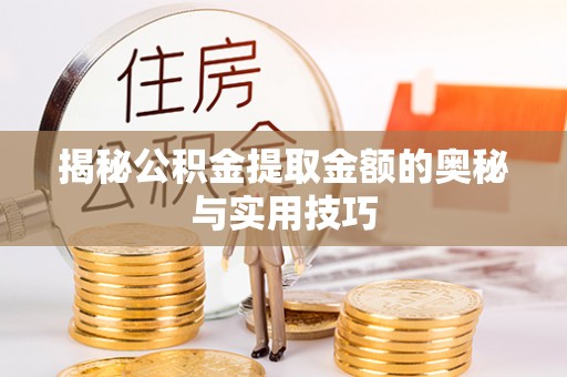 鸠江揭秘公积金提取金额的奥秘与实用技巧
