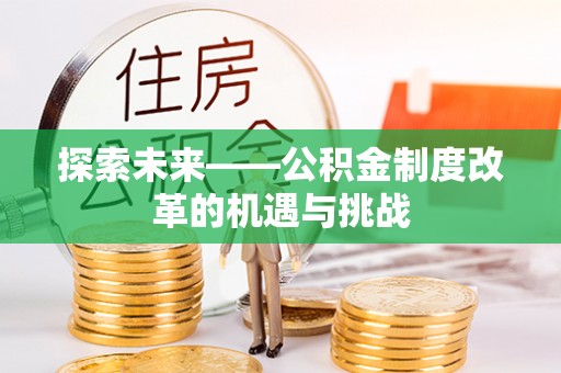 鸠江探索未来——公积金制度改革的机遇与挑战