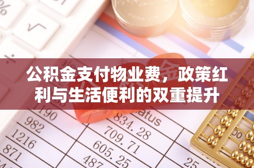 鸠江公积金支付物业费，政策红利与生活便利的双重提升