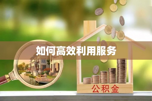 鸠江如何高效利用服务