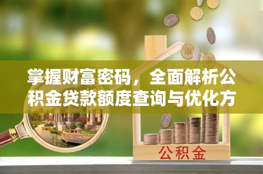 鸠江掌握财富密码，全面解析公积金贷款额度查询与优化方案