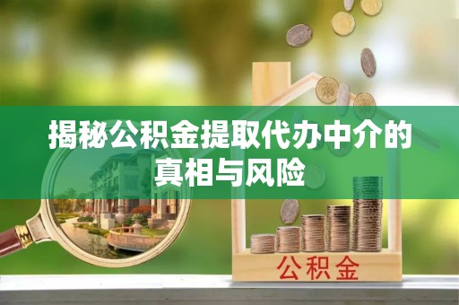 鸠江揭秘公积金提取代办中介的真相与风险