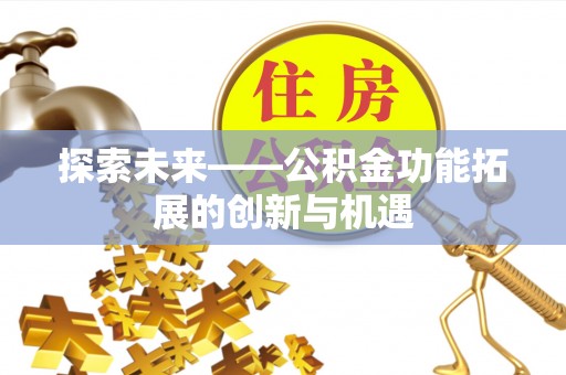鸠江探索未来——公积金功能拓展的创新与机遇