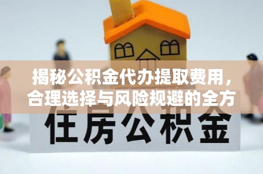 鸠江揭秘公积金代办提取费用，合理选择与风险规避的全方位解析