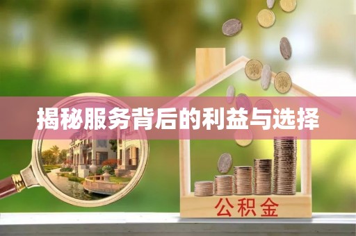 鸠江揭秘服务背后的利益与选择