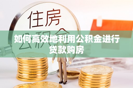 鸠江如何高效地利用公积金进行贷款购房