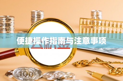 鸠江便捷操作指南与注意事项
