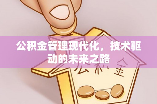 鸠江公积金管理现代化，技术驱动的未来之路